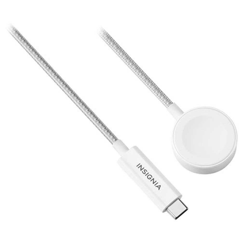 Insignia 1.2m (4 ft.) Magnetic Apple Watch Charger to USB-C Cable - Only at Best Buy