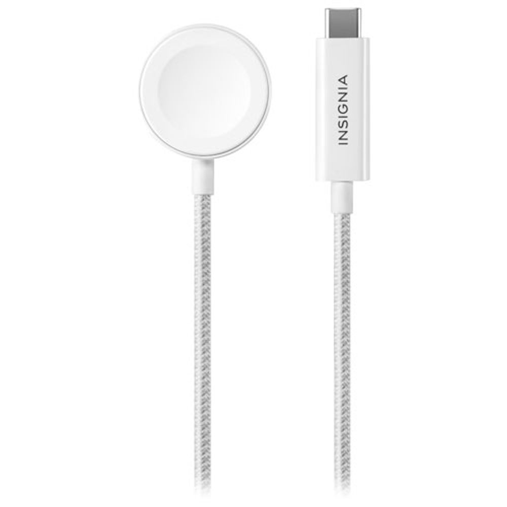 Insignia 1.2m (4 ft.) Magnetic Apple Watch Charger to USB-C Cable - Only at Best Buy