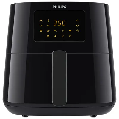 Friteuse à air chaud connectée Essential XL de Philips - 1,2 kg/6,5 pte - Noir