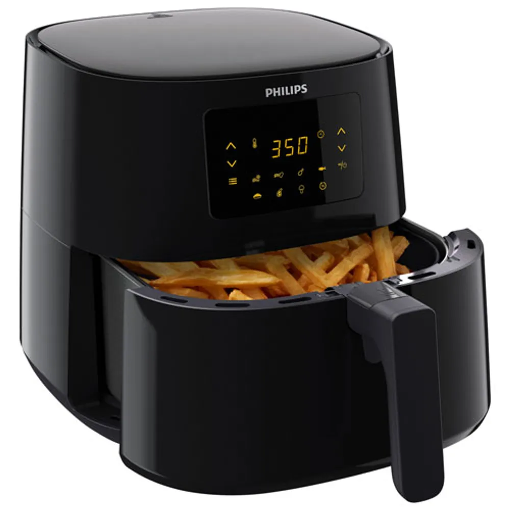 Friteuse à air chaud connectée Essential XL de Philips - 1,2 kg/6,5 pte - Noir