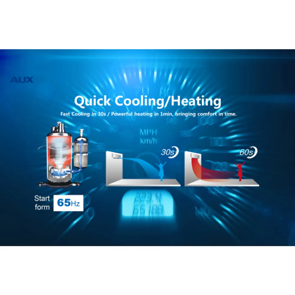 AUX 36,000 BTU 230-Volt 17 SEER 1,800-Sq.Ft Ductless Mini Split Air  Conditioner with Heat Pump, Wi-Fi Control | Coquitlam Centre