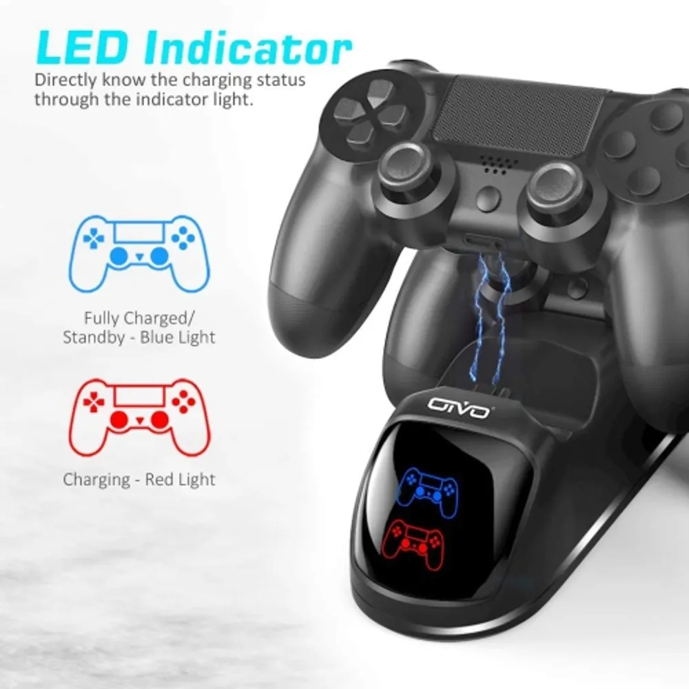 ALBERTATECH PS4 Controller Controller Charging Dock Station for Playstation Controller, Dual Controller Charger | Scarborough Town Centre