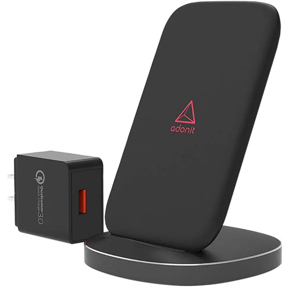 Adonit Qi Wireless Charging Stand (ADWFCSUSB) - Black