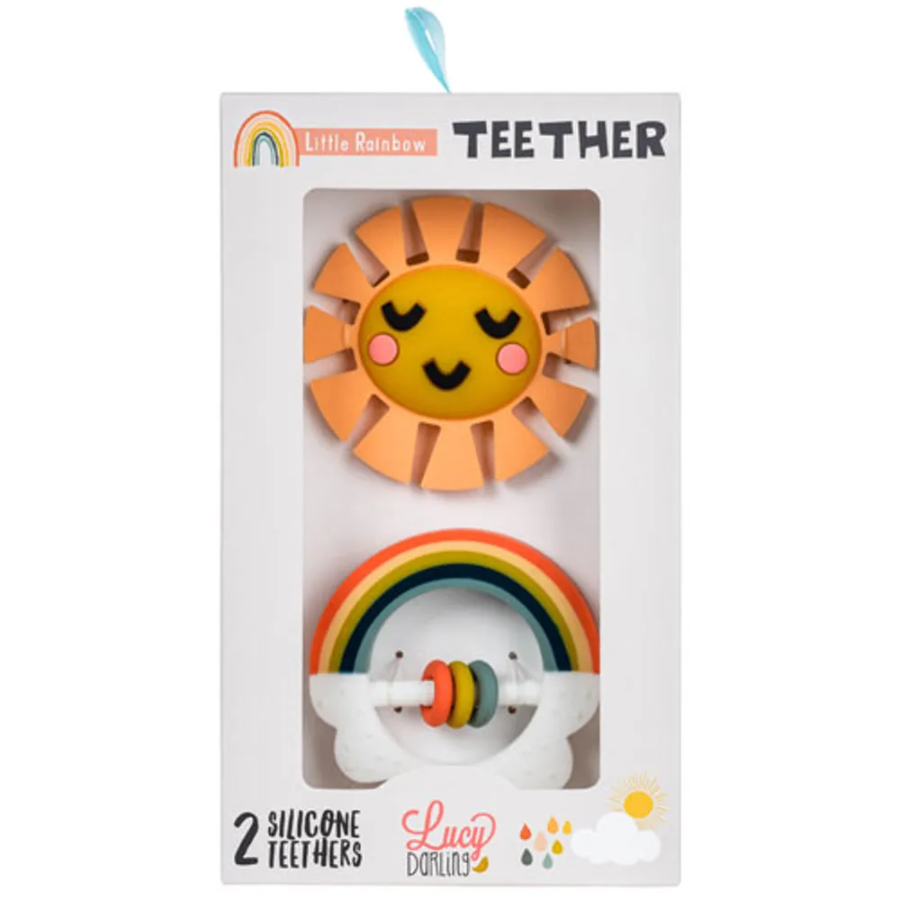 Lucy Darling Little Rainbow Teether - 2 Pack