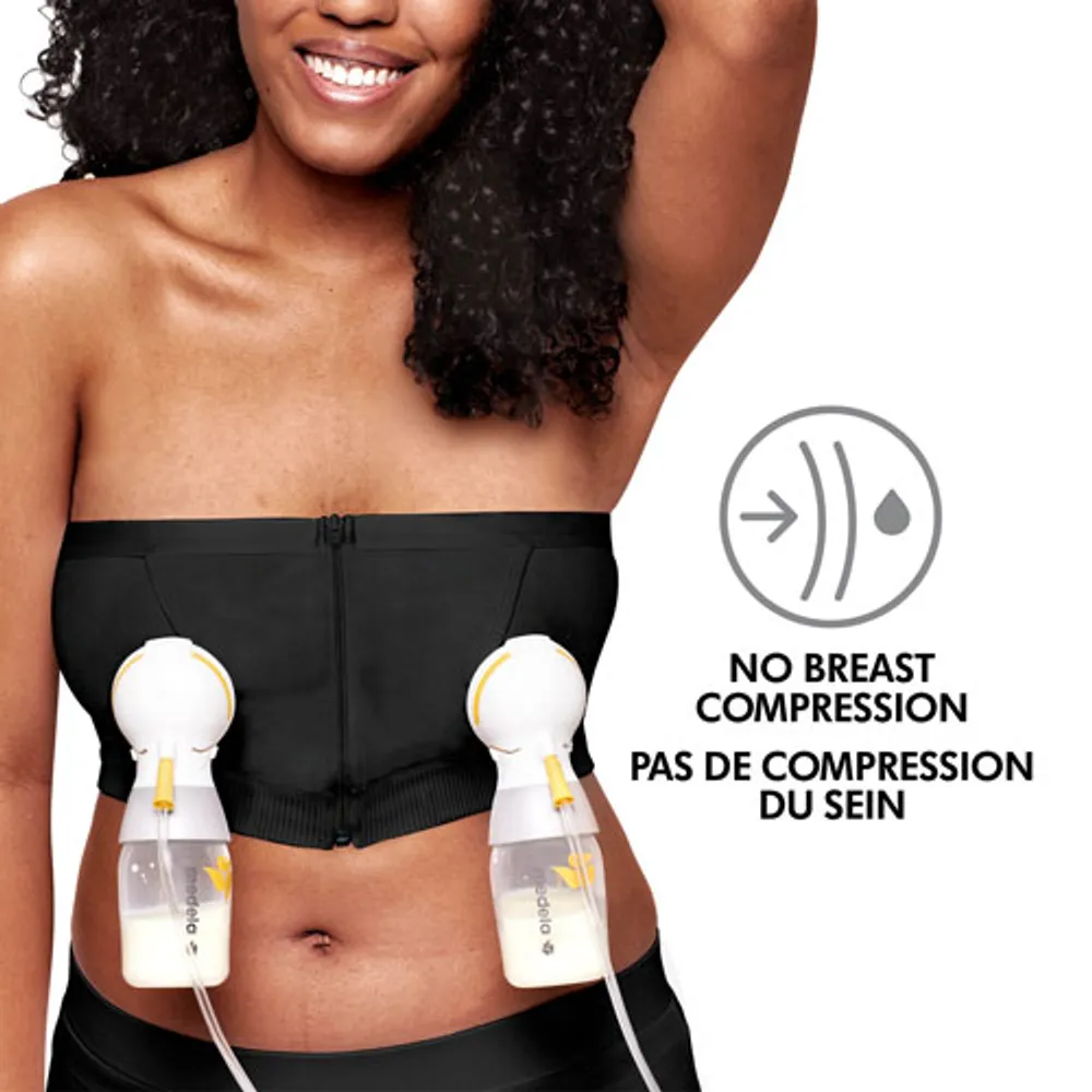 Medela Hands-Free Pumping Bustier - Large - Black