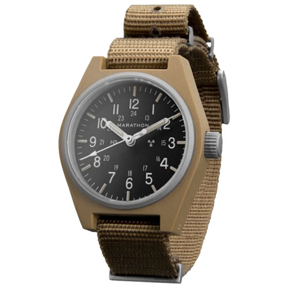 Marathon General Purpose Mechanical 34mm Watch - Desert Tan/Black