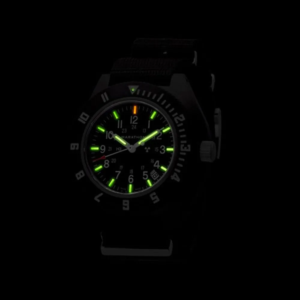 Marathon Military Navigator Pilot Quartz 41mm Watch with Date