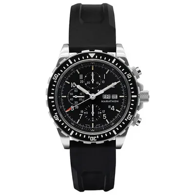 Marathon Jumbo Diver/Pilot 46mm Automatic Chronograph Watch - Black