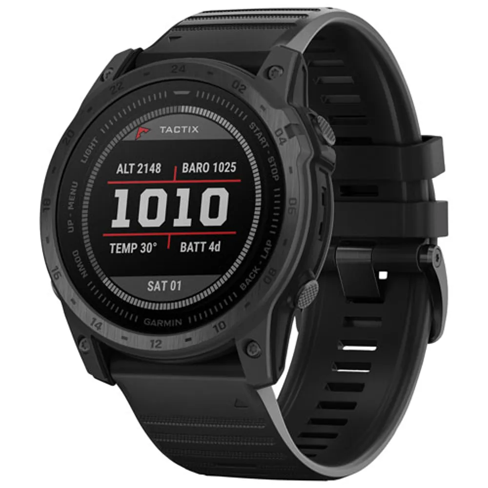 Garmin Tactix 7 Pro 51mm Multisport GPS Smartwatch with Heart Rate Monitor & Health Tracking - Black