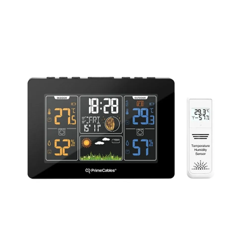 Oregon Scientific BAR208HGX Advanced Wireless Weather Station with  Humidity, Radio Controlled Clock and Weather Forecast