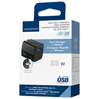 Insignia 20W USB-C Wall Charger - Black - Only at Best Buy