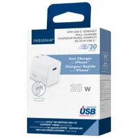 Insignia 20W USB-C Wall Charger - White