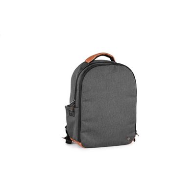 PKG Recycled Durham Commuter With Accordion File Compartment. 14" Laptop. (Grey/Tan)
