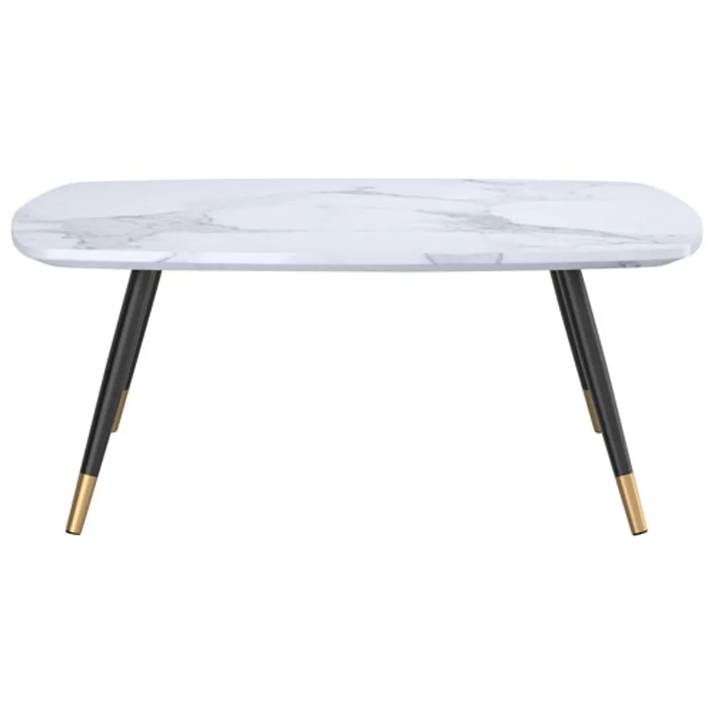 Inspire Contemporary Rectangular Coffee Table - White