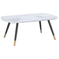 Inspire Contemporary Rectangular Coffee Table - White