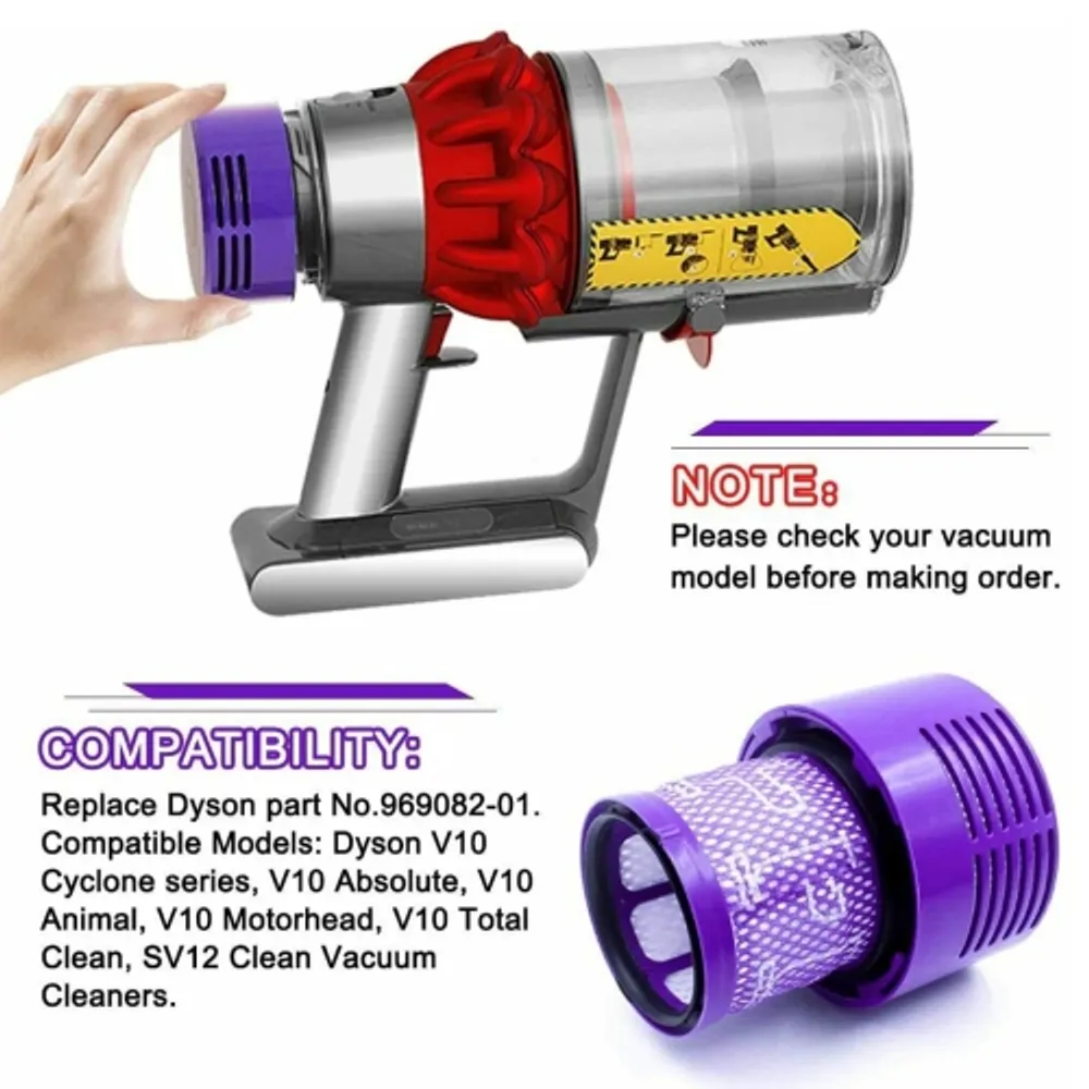 V10 Filter for Dyson V10 Cyclone Series Cordless Vacuum