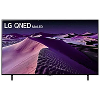 Téléviseur intelligent webOS HDR QNED UHD 4K de 86 po de LG (86QNED85UQA) - 2022 - Argenté titane foncé/Bleu cendré