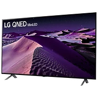 Téléviseur intelligent webOS HDR QNED UHD 4K de 86 po de LG (86QNED85UQA) - 2022 - Argenté titane foncé/Bleu cendré