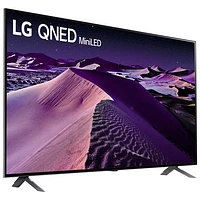 Téléviseur intelligent webOS HDR QNED UHD 4K de 86 po de LG (86QNED85UQA) - 2022 - Argenté titane foncé/Bleu cendré