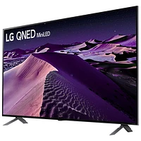 Téléviseur intelligent webOS HDR QNED UHD 4K de 86 po de LG (86QNED85UQA) - 2022 - Argenté titane foncé/Bleu cendré