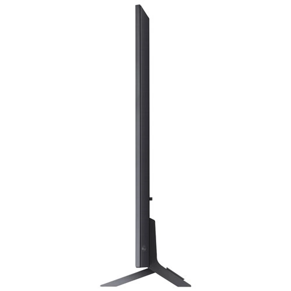 Téléviseur intelligent webOS HDR QNED UHD 4K de 86 po de LG (86QNED85UQA) - 2022 - Argenté titane foncé/Bleu cendré