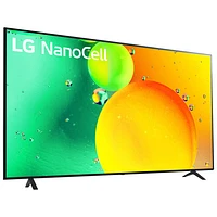 Téléviseur intelligent webOS HDR DEL UHD 4K de 70 po NanoCell de LG (70NANO75UQA) - 2022 - Bleu cendré - Excl. BBY