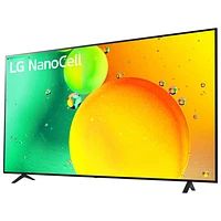 Téléviseur intelligent webOS HDR DEL UHD 4K de 70 po NanoCell de LG (70NANO75UQA) - 2022 - Bleu cendré - Excl. BBY