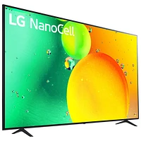 Téléviseur intelligent webOS HDR DEL UHD 4K de 70 po NanoCell de LG (70NANO75UQA) - 2022 - Bleu cendré - Excl. BBY