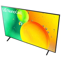 Téléviseur intelligent webOS HDR DEL UHD 4K de 70 po NanoCell de LG (70NANO75UQA) - 2022 - Bleu cendré - Excl. BBY