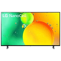Téléviseur intelligent webOS HDR DEL UHD 4K de 65 po NanoCell de LG (65NANO75UQA) - 2022 - Bleu cendré