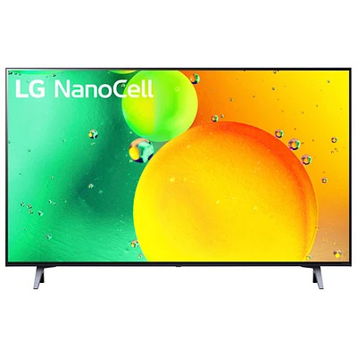 Téléviseur intelligent webOS HDR DEL UHD 4K de 43 po NanoCell de LG (43NANO75UQA) - 2022 - Bleu cendré