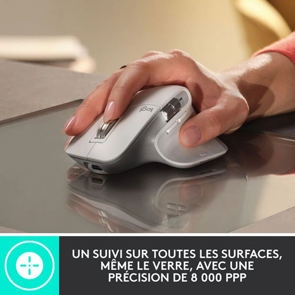 Souris sans fil MX Master 3S de Logitech - Noir