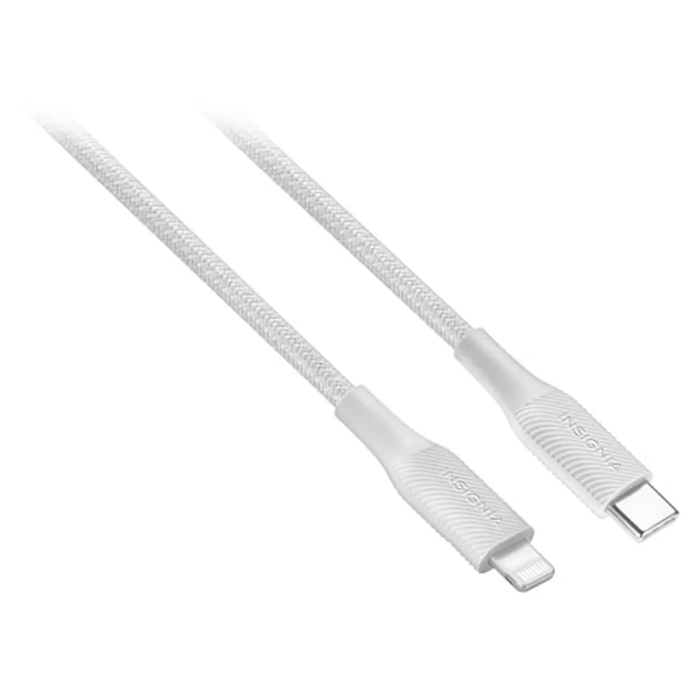 Insignia 1.2m (3.9 ft.) USB-C to Lightning Cable (NS-MCLC4WH23-C) - White