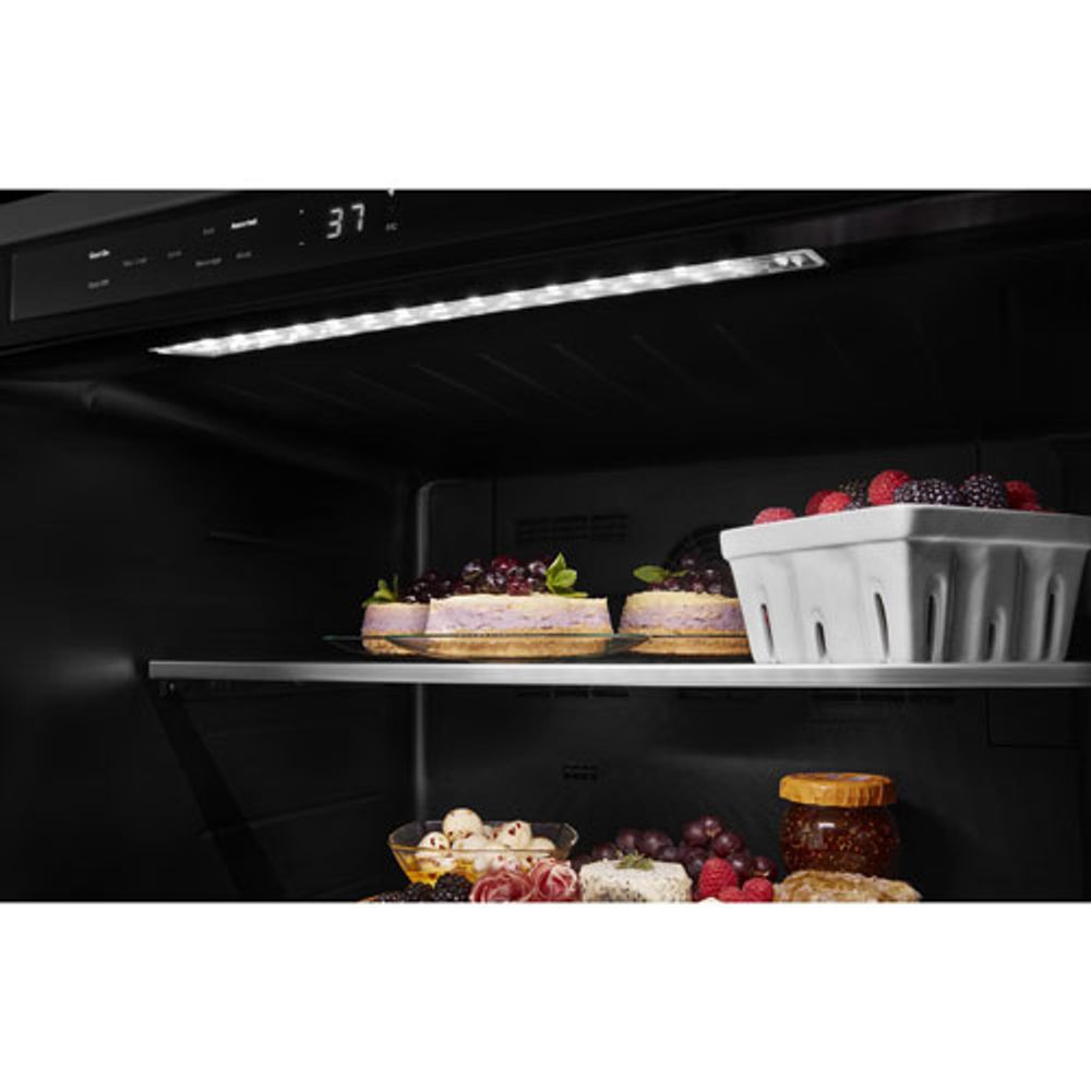 KitchenAid Undercounter 5.2 Cu. Ft. Freestanding Bar Fridge (KURR314KBS) - Black Stainless Steel