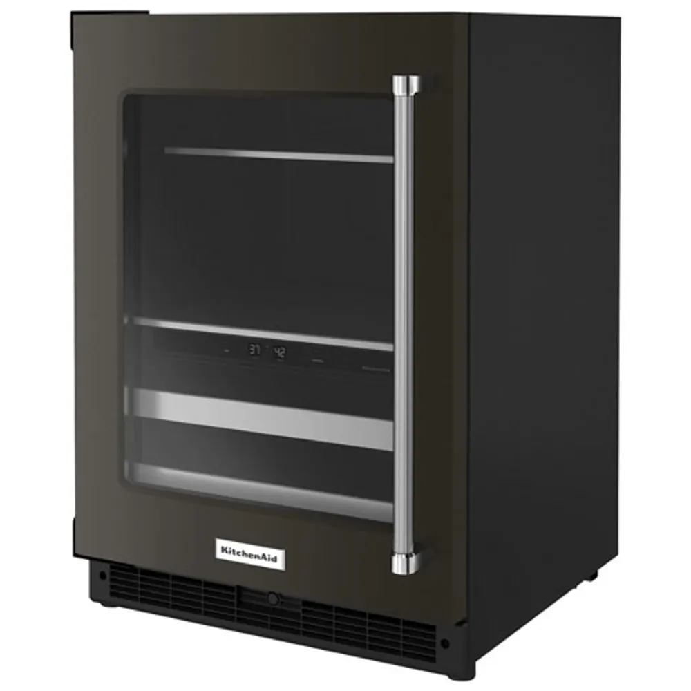 KitchenAid Undercounter 4.9 Cu. Ft. Freestanding Beverage Centre (KUBL314KBS) - Black Stainless Steel