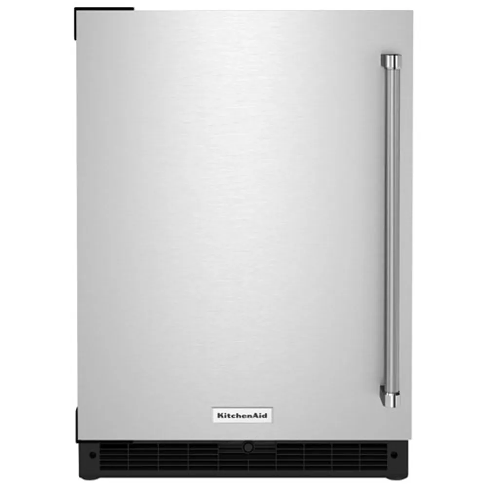 KitchenAid Undercounter 5.0 Cu. Ft. Freestanding Bar Fridge (KURL114KSB) - Stainless Steel