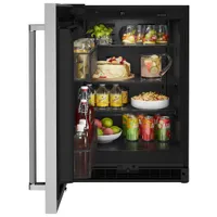 KitchenAid Undercounter 5.0 Cu. Ft. Freestanding Bar Fridge (KURL114KSB) - Stainless Steel