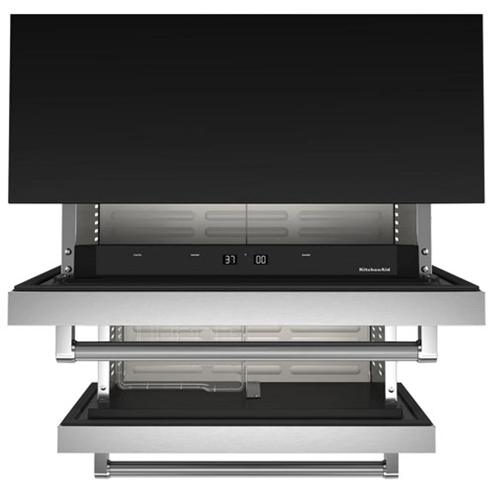 KitchenAid Undercounter Drawer 4.3 Cu. Ft. Freestanding Bar Fridge (KUDF204KSB) - Stainless Steel
