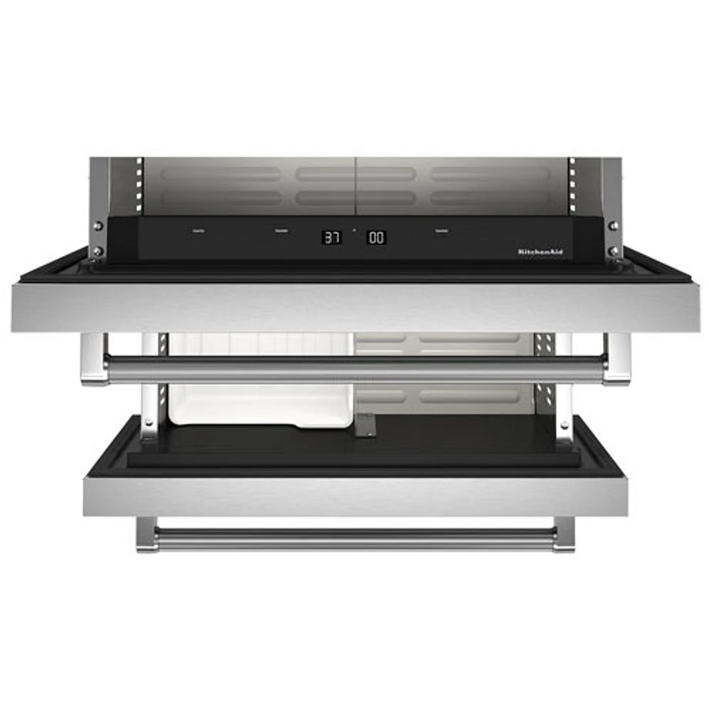 KitchenAid Undercounter Drawer 4.3 Cu. Ft. Freestanding Bar Fridge (KUDF204KSB) - Stainless Steel