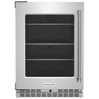 KitchenAid Undercounter 5.2 Cu. Ft. Freestanding Bar Fridge (KURL314KSS) - Stainless Steel