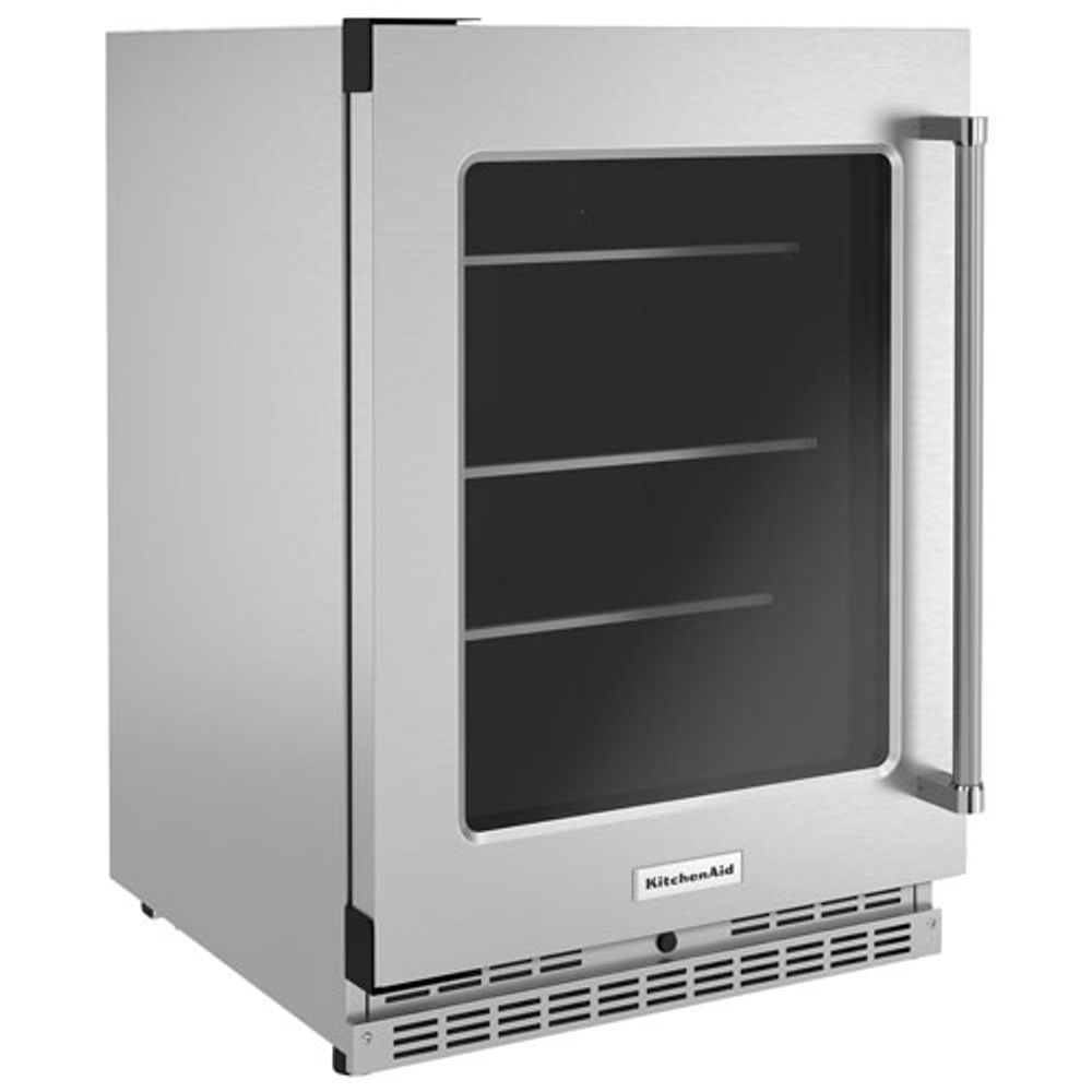 KitchenAid Undercounter 5.2 Cu. Ft. Freestanding Bar Fridge (KURL314KSS) - Stainless Steel