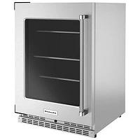 KitchenAid Undercounter 5.2 Cu. Ft. Freestanding Bar Fridge (KURL314KSS) - Stainless Steel