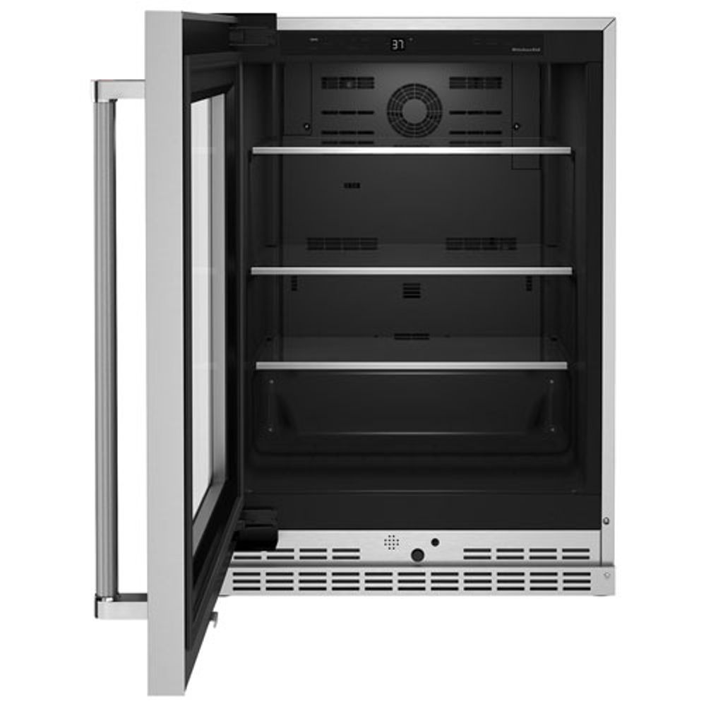 KitchenAid Undercounter 5.2 Cu. Ft. Freestanding Bar Fridge (KURL314KSS) - Stainless Steel