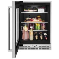 KitchenAid Undercounter 5.2 Cu. Ft. Freestanding Bar Fridge (KURL314KSS) - Stainless Steel