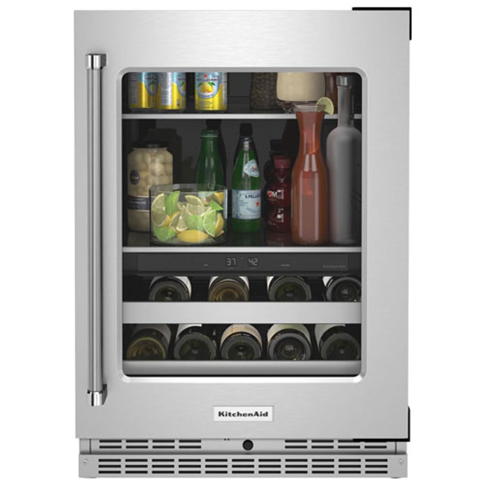 KitchenAid Undercounter 4.9 Cu. Ft. Freestanding Beverage Centre (KUBR314KSS) - Stainless Steel