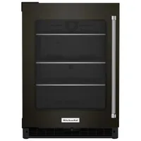 KitchenAid Undercounter 5.2 Cu. Ft. Freestanding Bar Fridge (KURL314KBS) - Black Stainless Steel