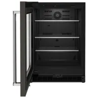 KitchenAid Undercounter 5.2 Cu. Ft. Freestanding Bar Fridge (KURL314KBS) - Black Stainless Steel