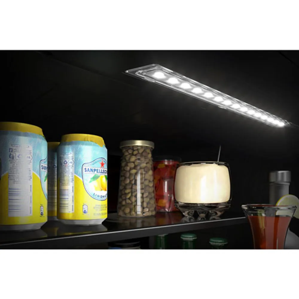 KitchenAid Undercounter 4.9 Cu. Ft. Freestanding Beverage Centre (KUBL214KSB) - Stainless Steel/Wood