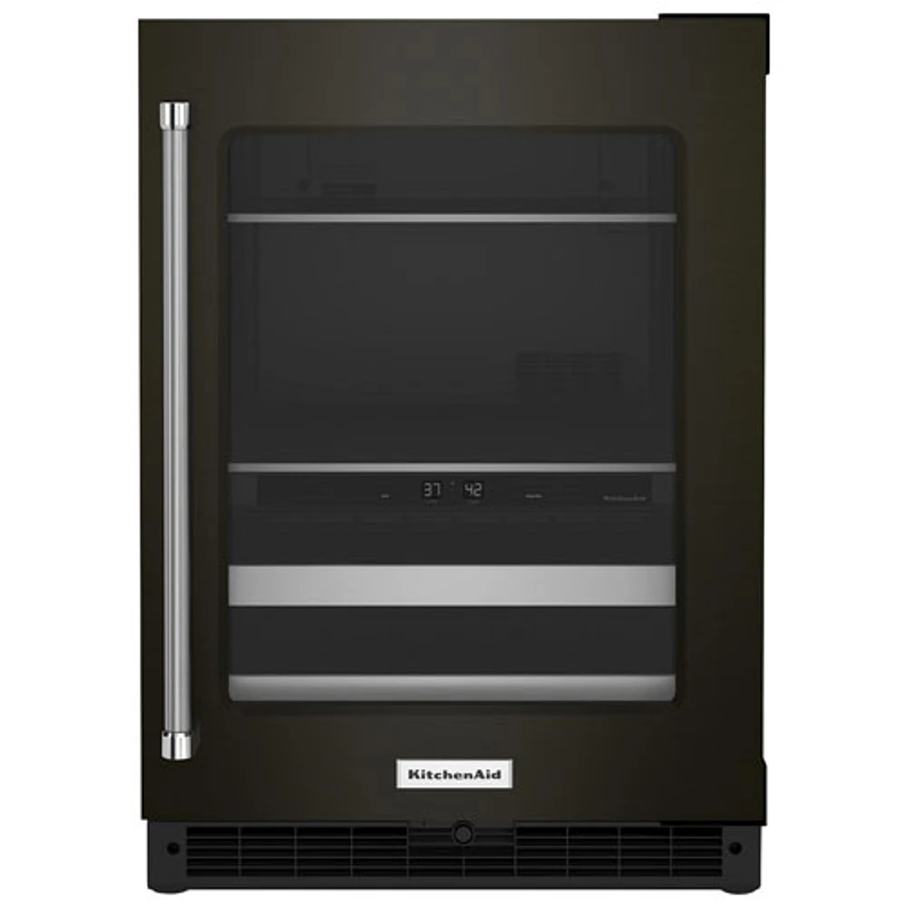 KitchenAid Undercounter 4.9 Cu. Ft. Freestanding Beverage Centre (KUBR314KBS) - Black Stainless Steel