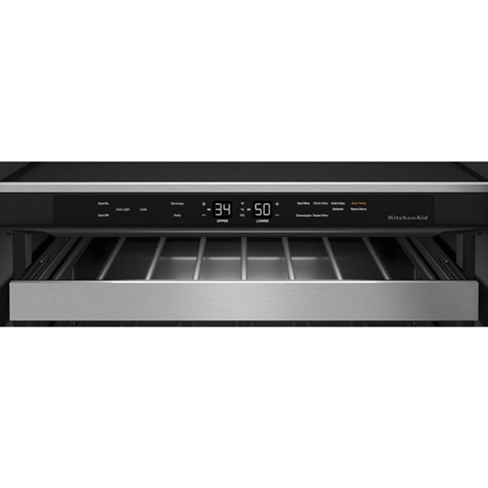 KitchenAid Undercounter 4.9 Cu. Ft. Freestanding Beverage Centre (KUBR314KBS) - Black Stainless Steel